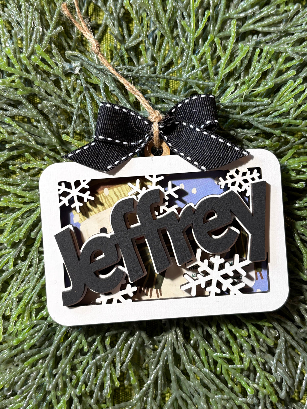 Gift Card Holder ornament snowflake