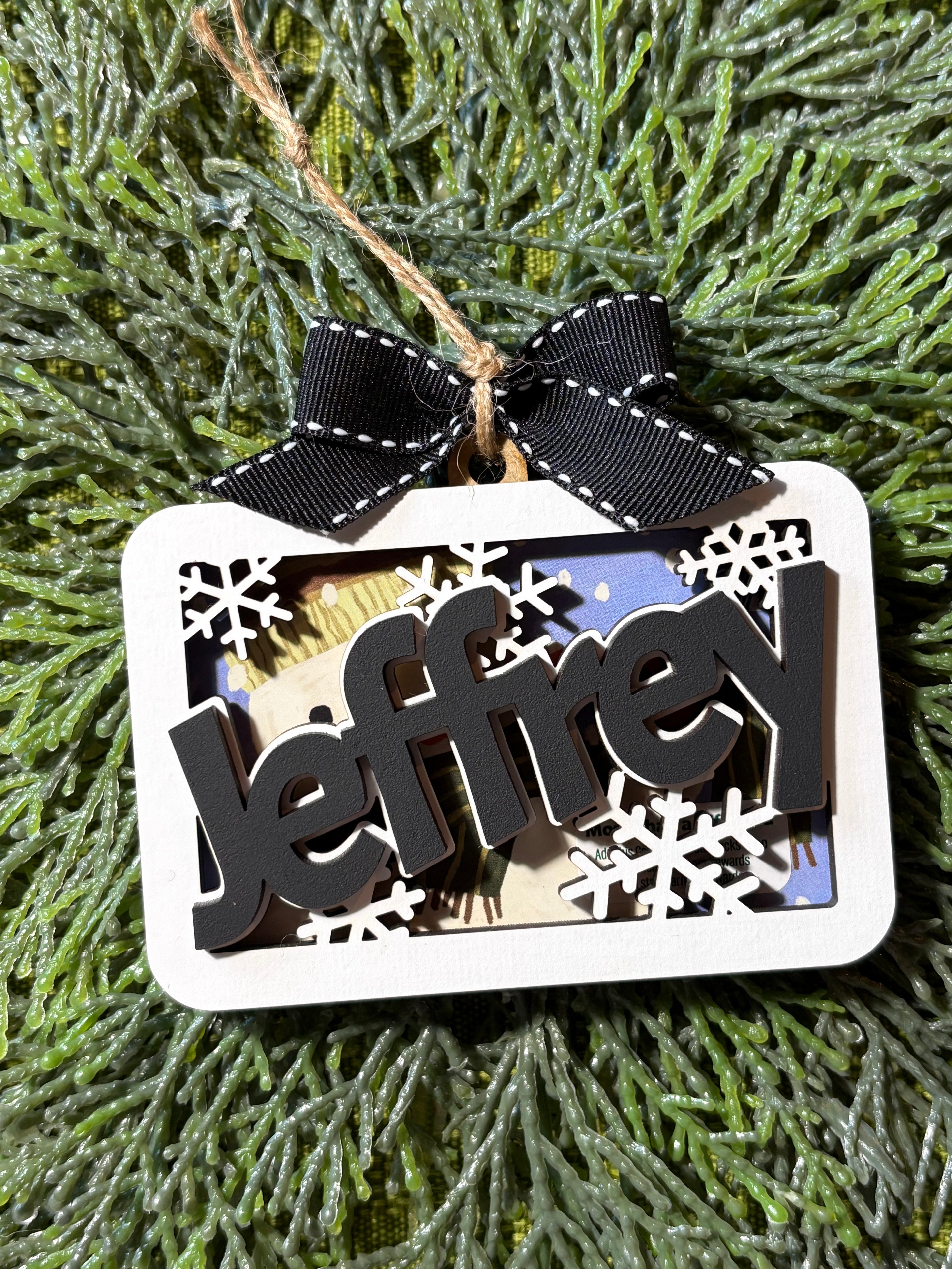 Gift Card Holder ornament snowflake