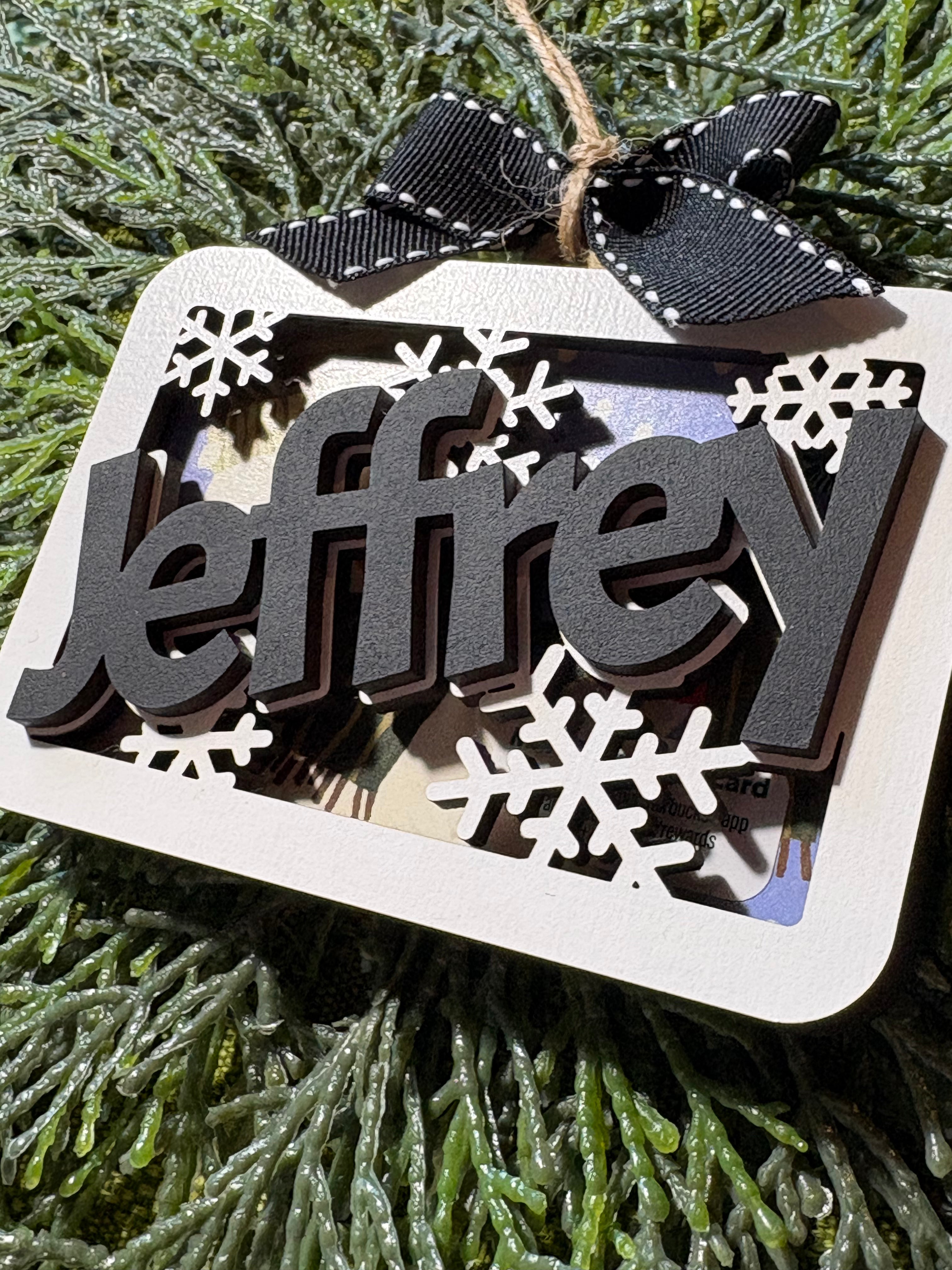 Gift Card Holder ornament snowflake