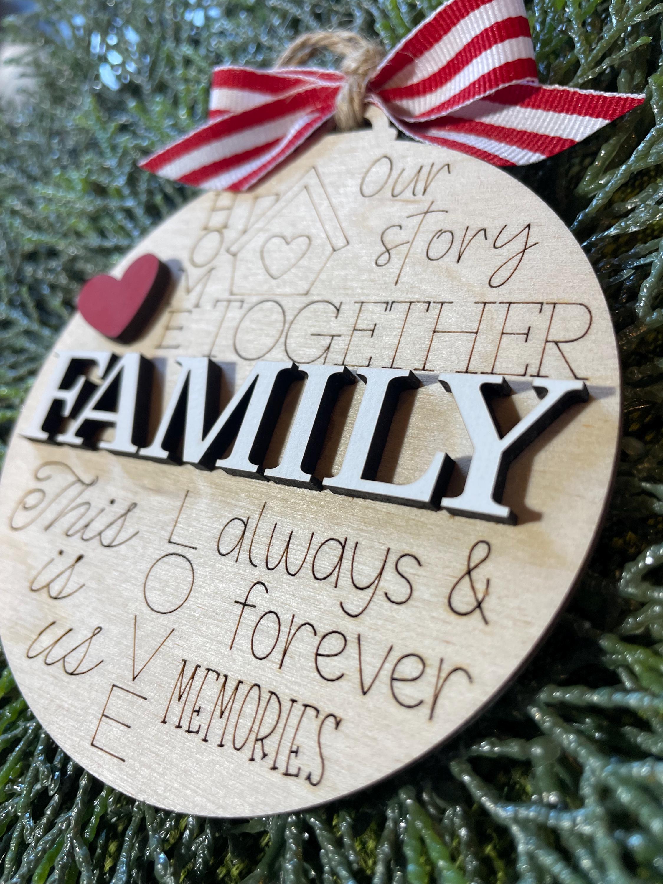 Family ornament love always forever
