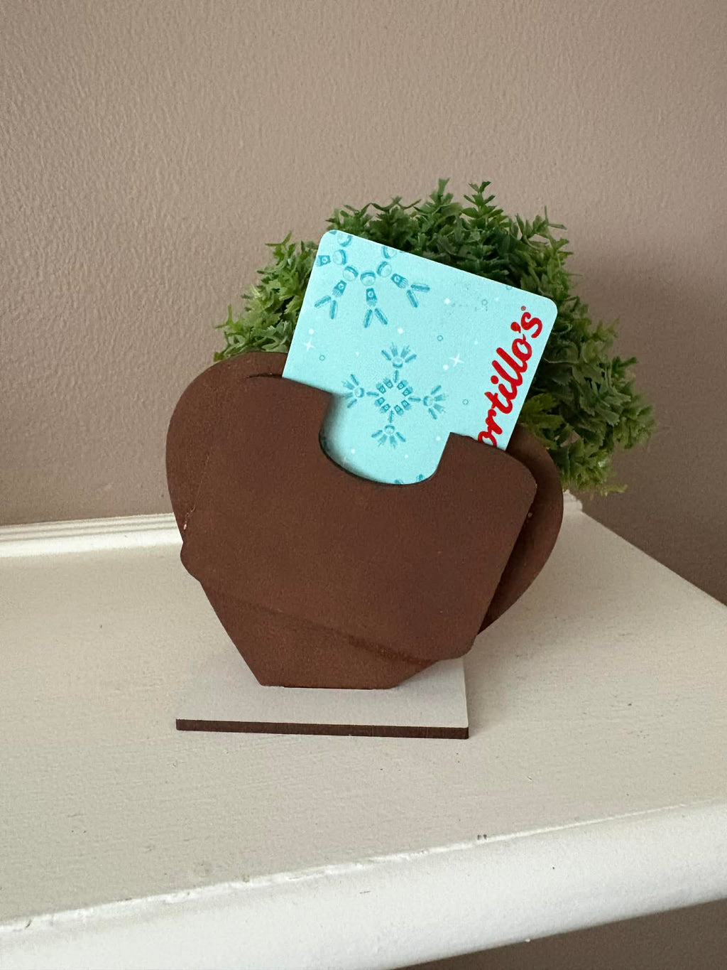 Gift Card Holder Valentine's Day Personalized or Happy Valentine's Day