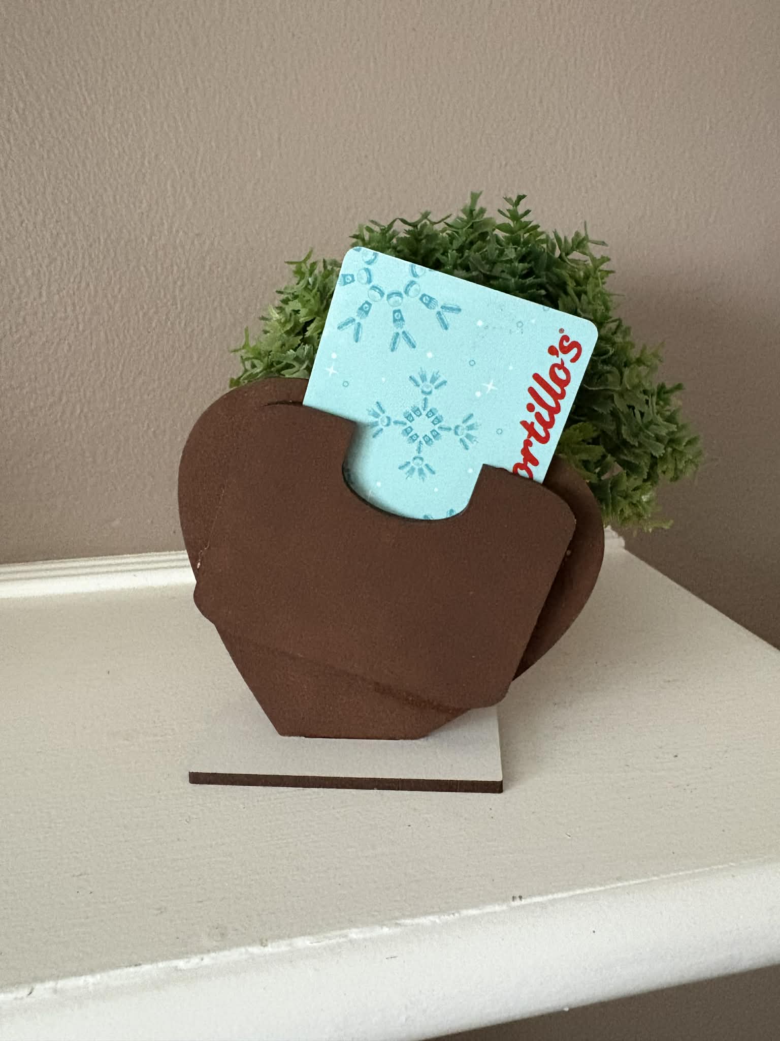 Gift Card Holder Valentine's Day Personalized or Happy Valentine's Day