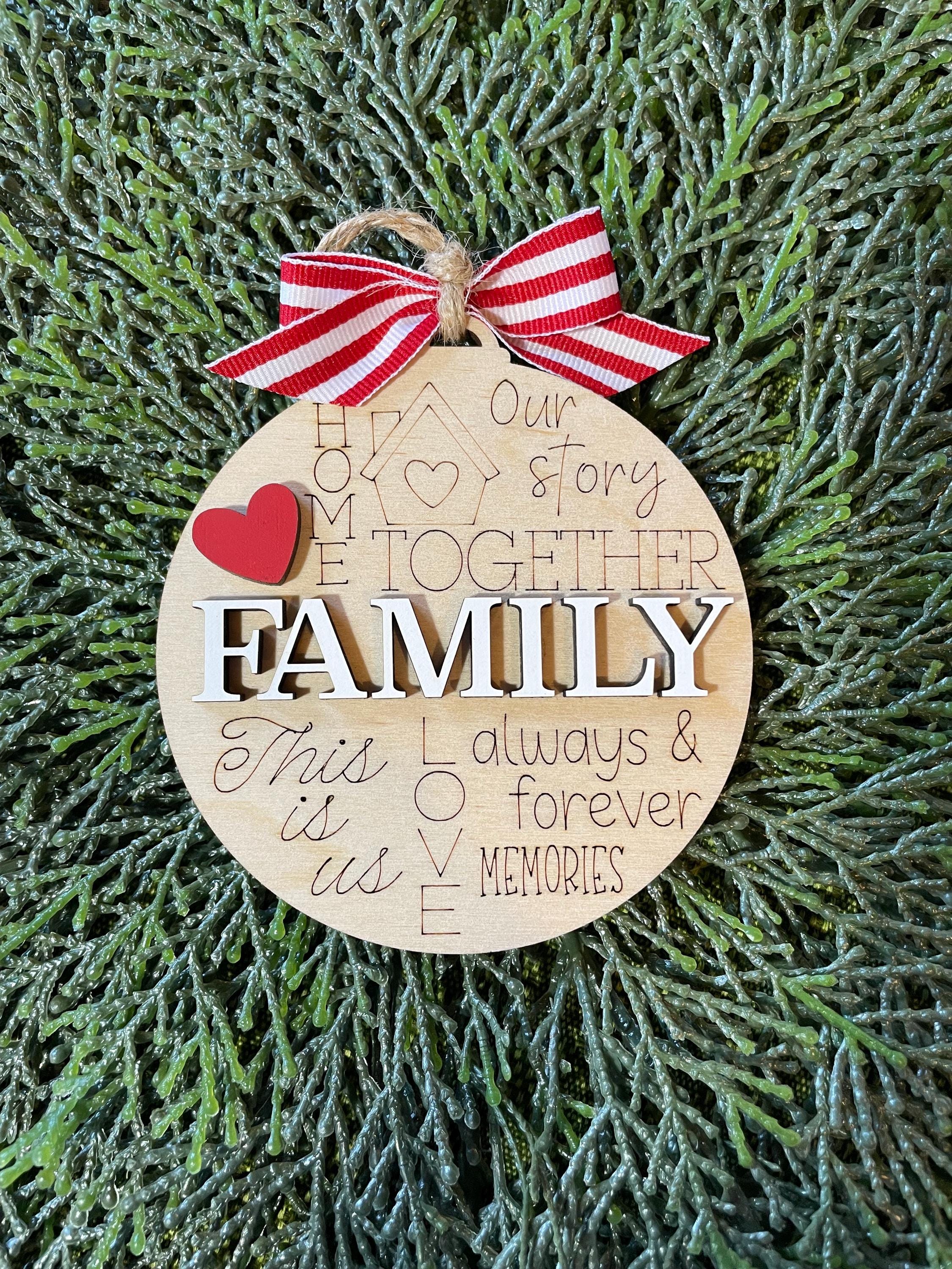 Family ornament love always forever