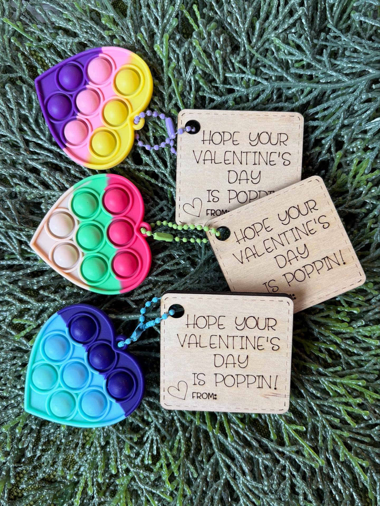 Valentine's Day Cards - Qty 16-30 $1.75ea - Pop It toy