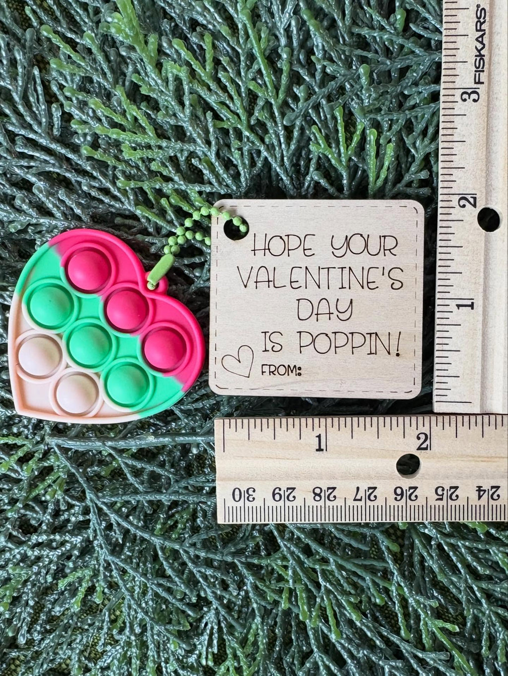 Valentine's Day Cards - Qty 31 + up $1.50ea - Pop It toy