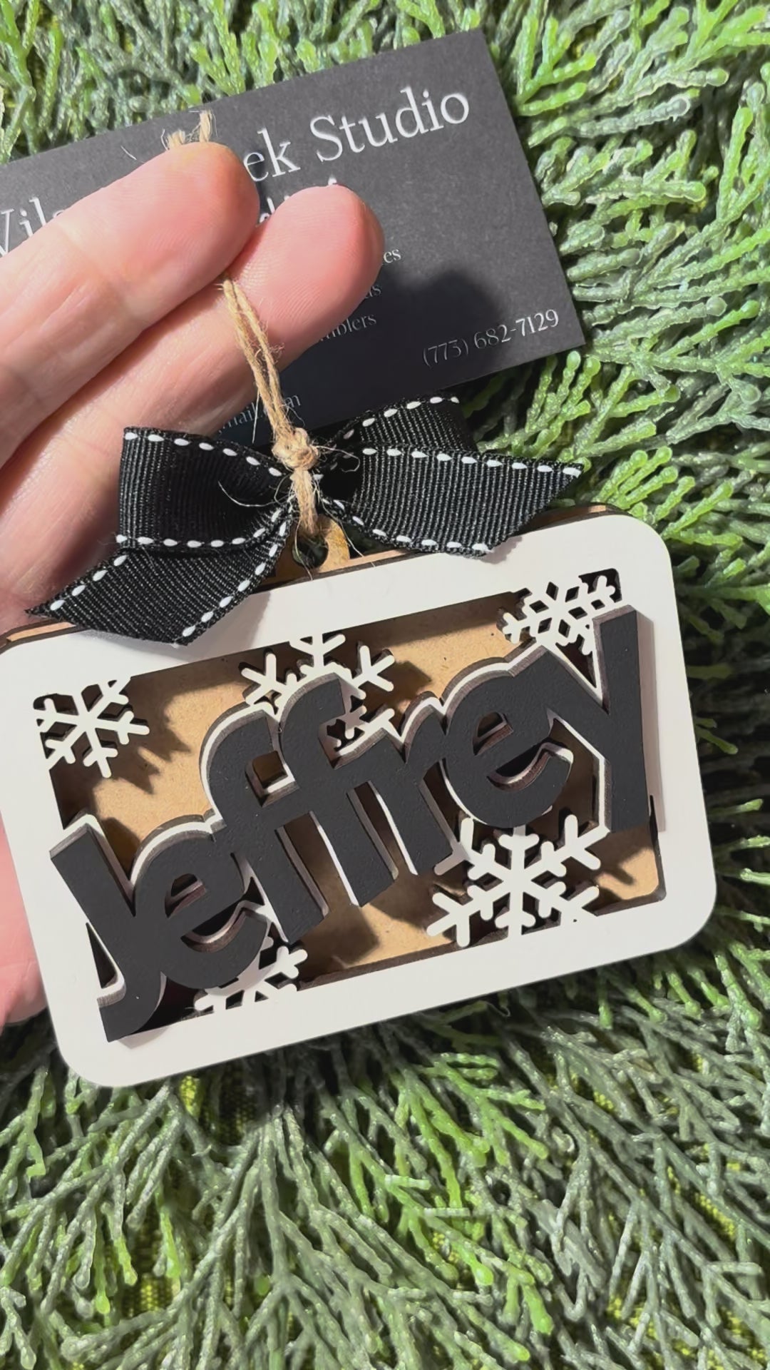 Gift Card Holder ornament snowflake